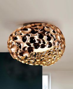 Plafón 47 cm Ø oro rosa NARISA G9 ambiente