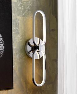 Aplique acabado cromo COLETTE LED ambiente
