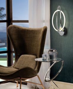 Aplique cromo OCELLIS LED ambiente