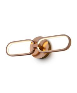 Aplique de pared acabado oro rosa COLETTE LED