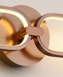 Aplique de pared acabado oro rosa COLETTE LED detalles