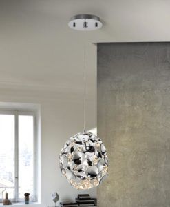Lámpara 18 cm Ø cromo NARISA E27 ambiente
