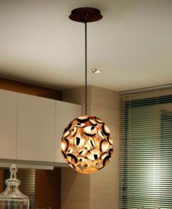 Lámpara 18 cm Ø oro rosa NARISA E27 ambiente