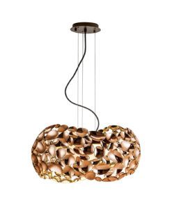 Lámpara 32 cm Ø oro rosa NARISA G9