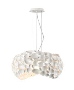 Lámpara 47 cm Ø blanca NARISA G9