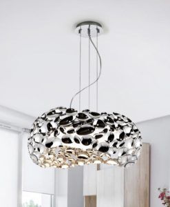 Lámpara 47 cm Ø cromada NARISA G9 ambiente 2