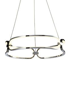 Lámpara 47 cm Ø cromo COLETTE LED detalles