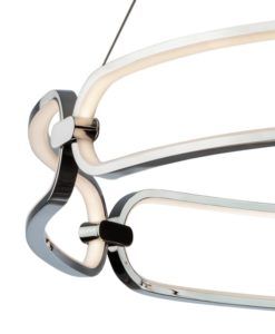 Lámpara 80 cm Ø cromo COLETTE LED detalles