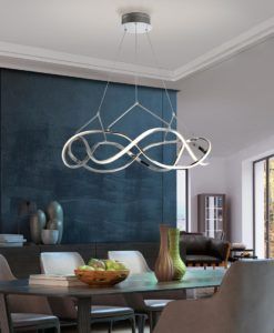 Lámpara 80 cm Ø cromo MOLLY LED ambiente