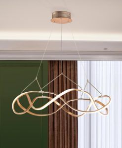 Lámpara 80 cm Ø oro rosa MOLLY LED ambiente 2
