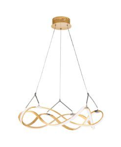 Lámpara acabado oro rosa 53 cm Ø MOLLY LED
