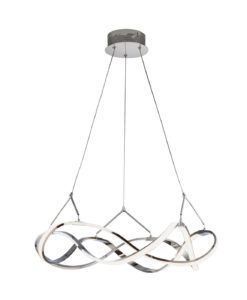 Lámpara cromada 53 cm Ø MOLLY LED
