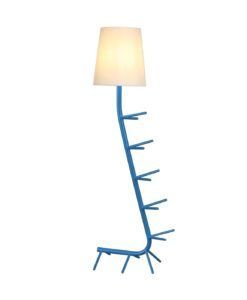 Lámpara de pie azul CENTIPEDE E27