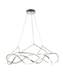 Lámpara de techo cromo 110 cm Ø MOLLY LED
