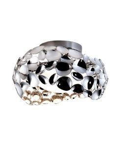 Lámpara plafón 32 cm Ø cromo NARISA G9