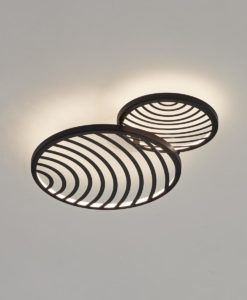Lámpara plafón negro 30W LED COLLAGE detalle