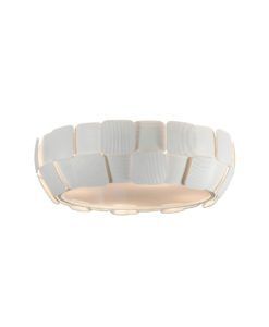 Plafón 46 cm Ø blanco roto mate QUIOS E27