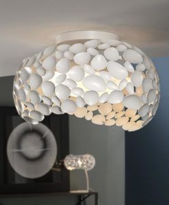 Plafón 47 cm Ø blanco NARISA G9 ambiente