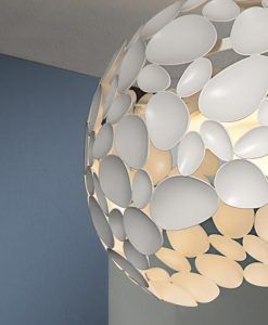 Plafón 47 cm Ø blanco NARISA G9 detalles