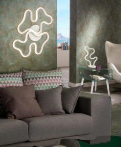 Plafón o aplique blanco MAREA LED ambiente