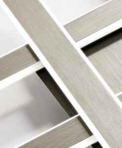 Lámpara plafón gris titanio YOGA LED detalles 2