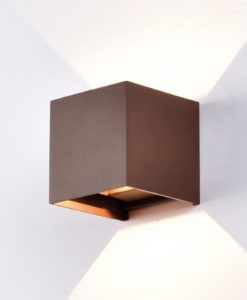 Aplique exterior DAVOS LED 12W color corten