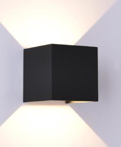 Aplique exterior DAVOS LED 12W negro arena