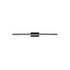 Aplique negro LED 12W luz neutra IP44 MORNE
