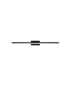 Aplique negro LED 12W luz neutra IP44 MORNE