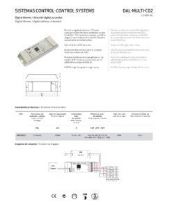 Digital dimmer tiras LED - 1 dirección digital - 4 canales información