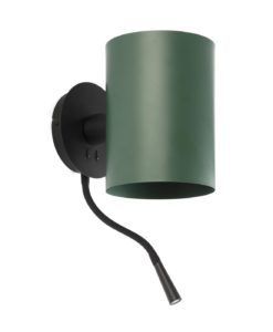 Aplique con lector LED negro y verde GUADALUPE