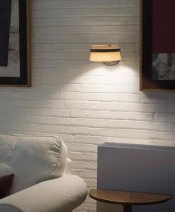 Aplique dimable acabado fresno luz cálida LOOP LED ambiente