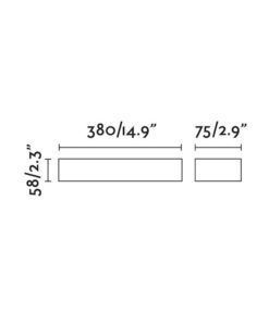 Aplique DORO-20 LED medidas