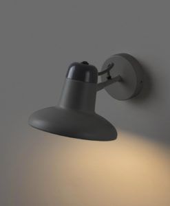 Aplique gris oscuro E27 SNAP ambiente