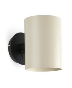 Aplique negro con pantalla beige GUADALUPE