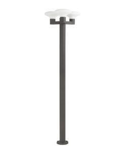 Farola gris oscuro 3 luces BLUBS