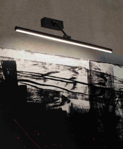 Iluminacuadros 12W negro MAGRITTE-3 LED ambiente