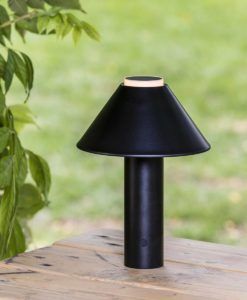 Lámpara portátil negra FUJI ambiente