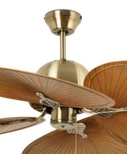 Ventilador de techo Ø 132 cm oro envejecido CUBA detalles