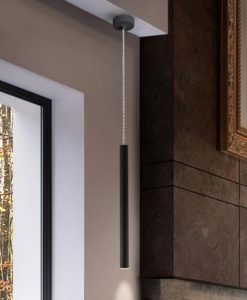 Colgante LED dimable negro mate VARAS