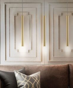 Lámpara LED dimable oro brillo VARAS - Nueva 2