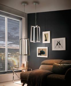 Lámpara acero pulido KUMA LED ambiente