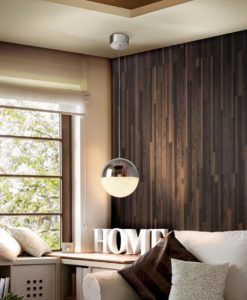 Lámpara de techo cromo SPHERE LED Ø 20 cm ambiente