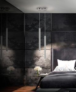 Lámpara LED dimable cromo VARAS ambiente