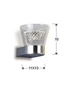 Aplique cromo LUCÍA LED medidas