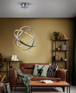 Lámpara de techo cromo 50 Ø CELINE LED ambiente