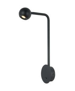 Aplique dormitorio con interruptor negro EYES LED