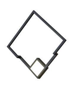 Aplique dimable negro 25W luz cálida BOUTIQUE LED