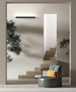 Aplique negro 38W HANOK LED ambiente