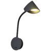 Aplique negro con interruptor GOA LED